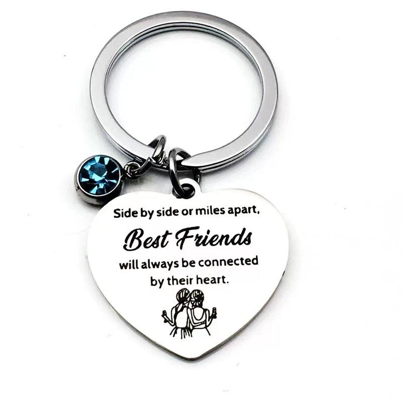 Keychain Steel Stainless Keyring Christmas Friendship Gifts Backpack Pendant