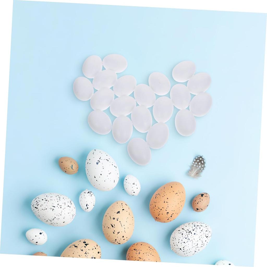 Jucării Pasăre False pentru Set de 10 Ouă de Plastic Imitație pentru Peruși și Păsări Mici Accesorii Ouă pentru Hrănire DIY Accesorii Grădinărit Ouă, Peruși, Păsări, Consumabile,