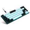 68-Key Wired Mechanical Gaming Keyboard - Hot-Swappable Blue Switches, Dual-Color Injection Keycaps, Ice Blue Backlight