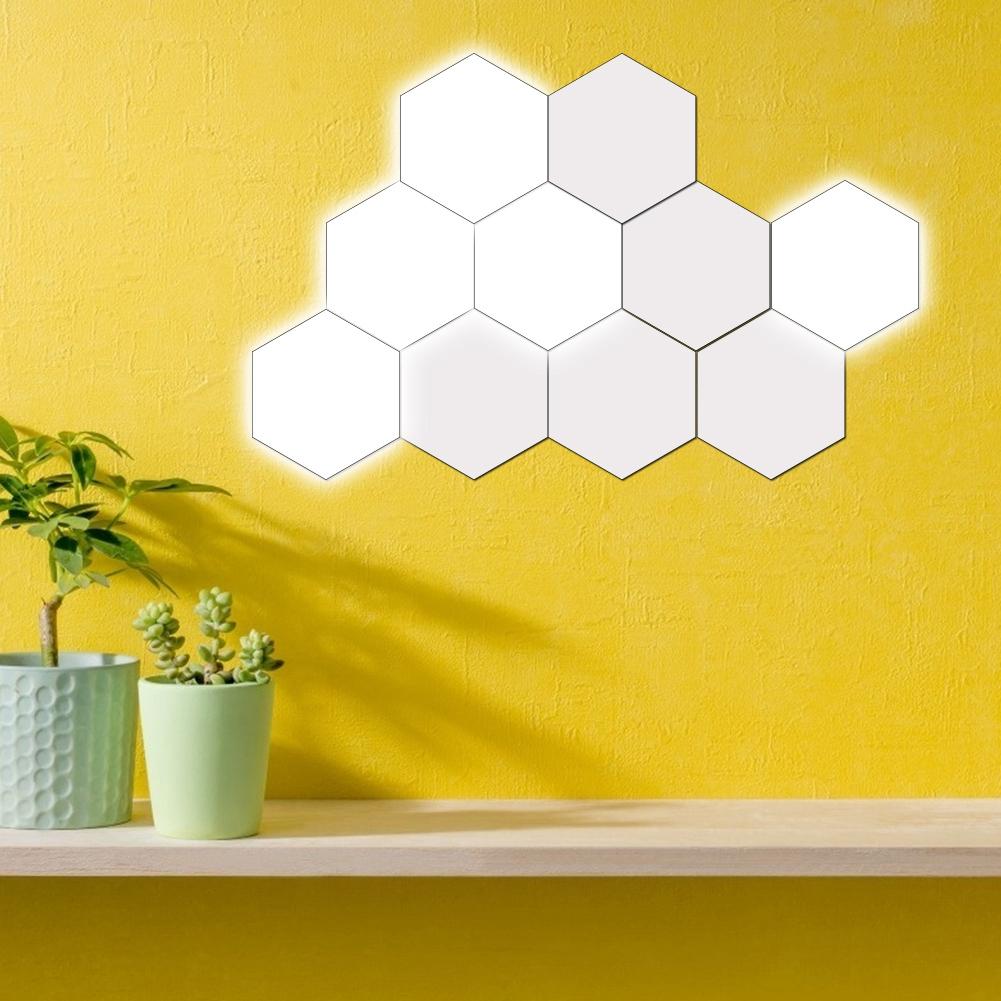 Innovative Hexagonal Shape DIY Wall Decorative Lamp Home Light for Bedroom Living Room Decoration