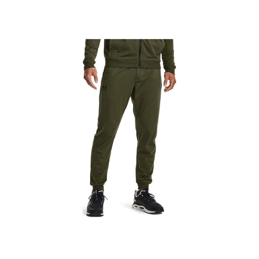 Under Armour Solid Color Drawstring Training Pants Men Bottoms Navy-Green 1290261-390