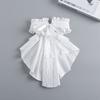 Adjustable Ruffled Edge Layered Collar Court Noble Style Tie-Up Collar Stand Collar  Formal Attire