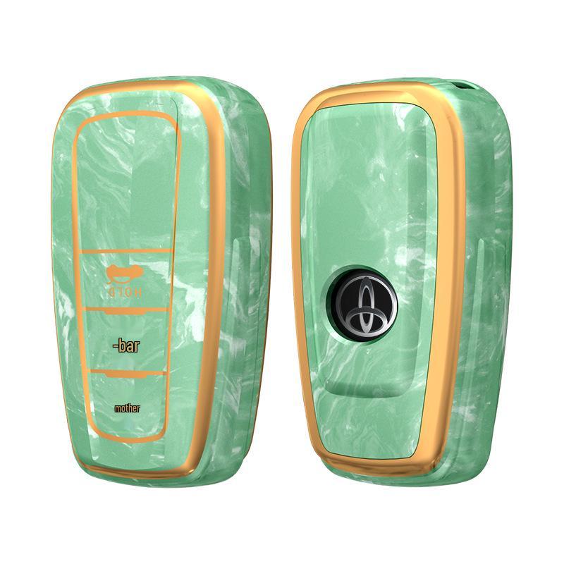 Chinese Style Key Case for Toyota Camry, Prado, Avalon, and Yize - Full Coverage Protective Cover