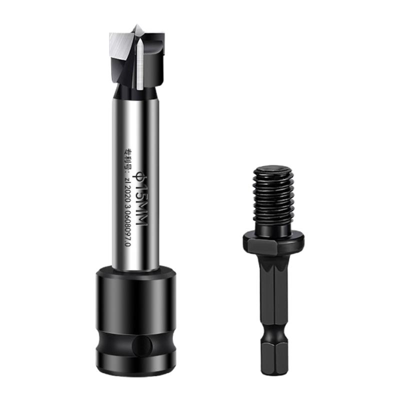 

3Pcs Electric Wrench Opener Internal Thread Wood Opening One Drill Hinged Hinge Wood Quick Round Hole Removal Cutter