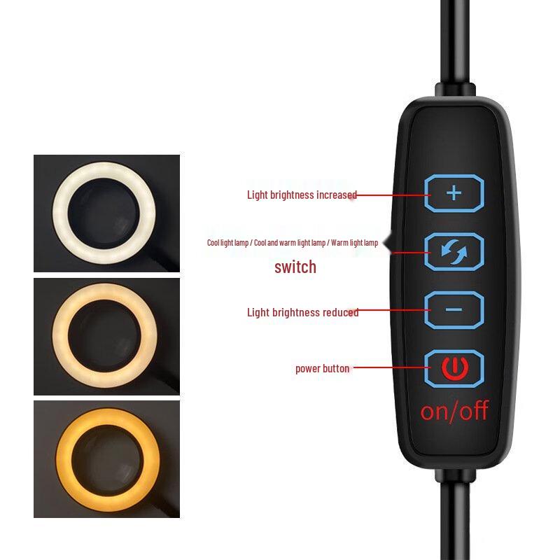 Shili De W608 Flexible Arm Desktop Magnifying Lamp