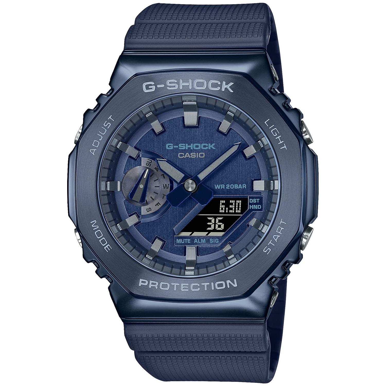 

[Casio] Мужские часы G-Shock с металлическим покрытием GM-2100N-2AJF синего цвета, японская модель, подлинность