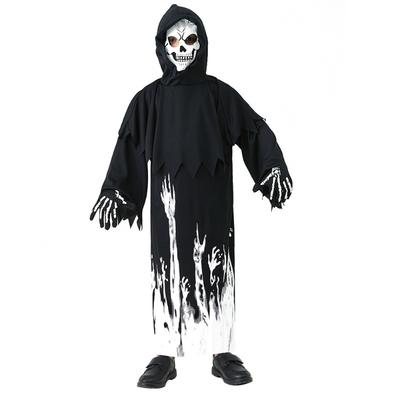 Halloween Party Cosplay Costume, Luminous Grim Reaper Skeleton Suit Skeleton Fluorescent Children