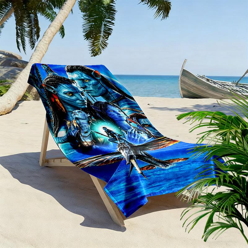 AVATAR Print Beach Towel, Large Soft Quick Dry Towel for Beach Camping Swimming
