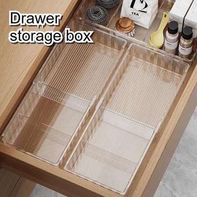 Boîte de rangement évolutive avec tiroirs compartimentés Boîte d'organisation pour ustensiles de cuisine, papeterie de bureau, cosmétiques et autres articles