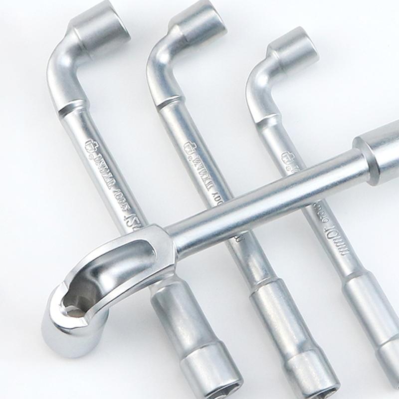 CRV Steel L Type Socket Spanner L Wrench 6 Point Hand Tools Automotive Mechanical Tool 8 10 12 13 14mm
