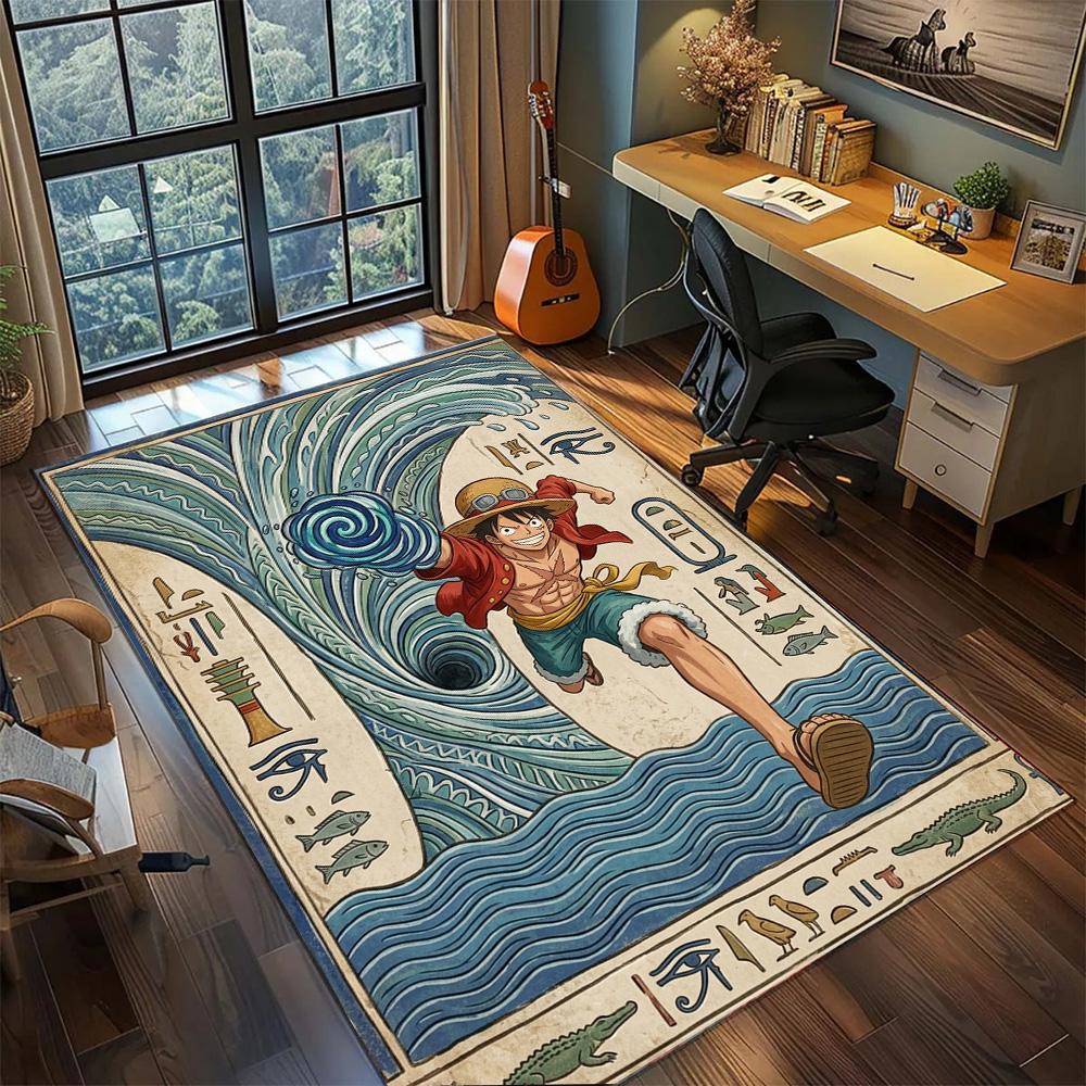 One Piece!Rug Carpet Large Area Rug Non Slip Washable Floor Mat Gamer Room Bedroom Home Decor