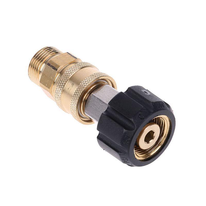 5000PSI Pressure Washer Adapter Set Quick Couplers Kit M22 14