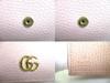 Authentic GUCCI Double G Marmont Light Pink Leather Trifold Wallet #9926  Refurbished