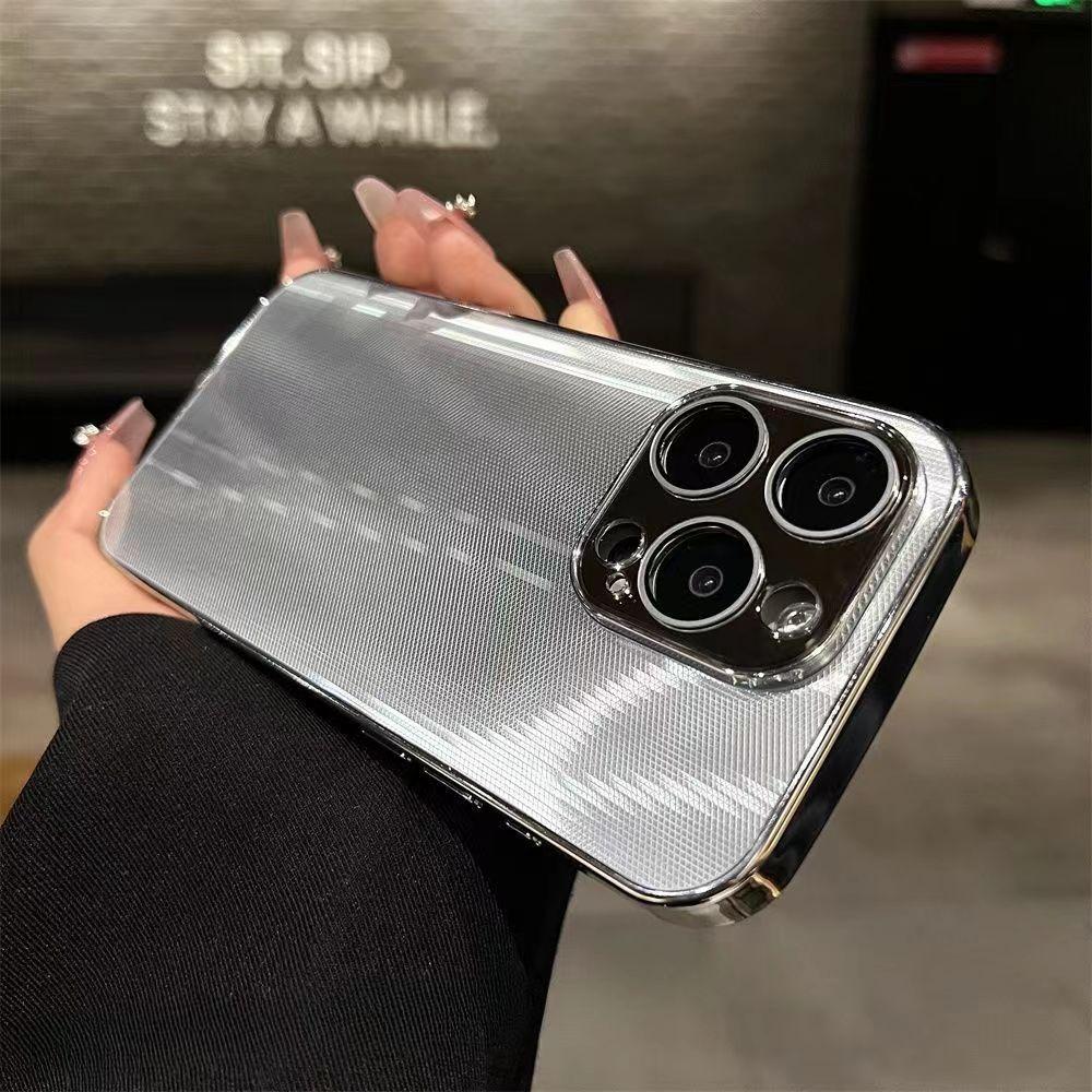 For IPhone15promax Phone Case for Apple 14 Dazzling Diamond Pattern 13 Electroplated Precision Hole 12 with Lens Film