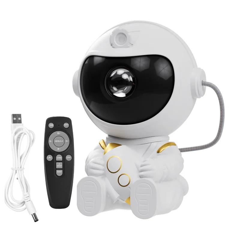 LED Starry Projector Light Galaxy Astronaut Projectors for Home Bedroom Room Decorative Children Kids Gift Starry Sky Night Lamp