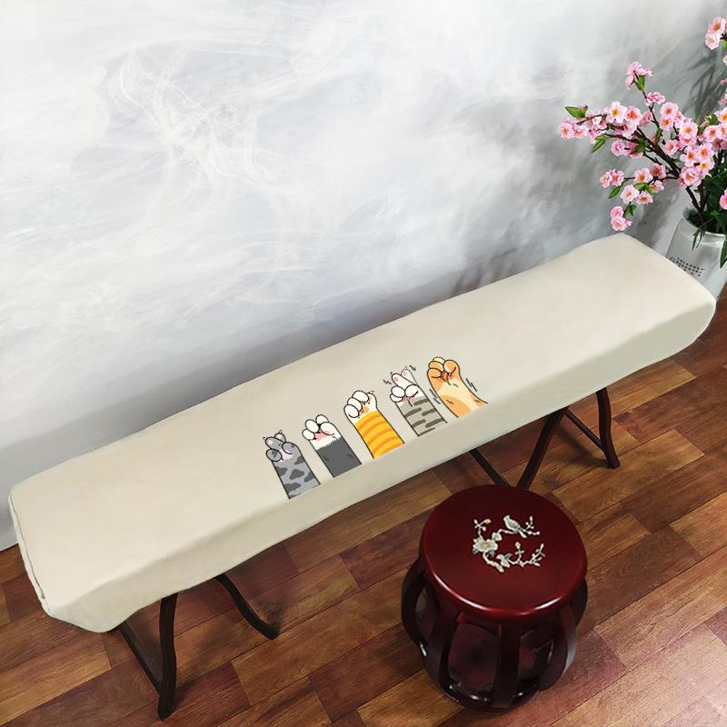 161-165cm Waterproof Guzheng Cover Chinese Ancient Style Dust Cover Edge Classical Literary Piano Organ Keyboard Furniture Cover