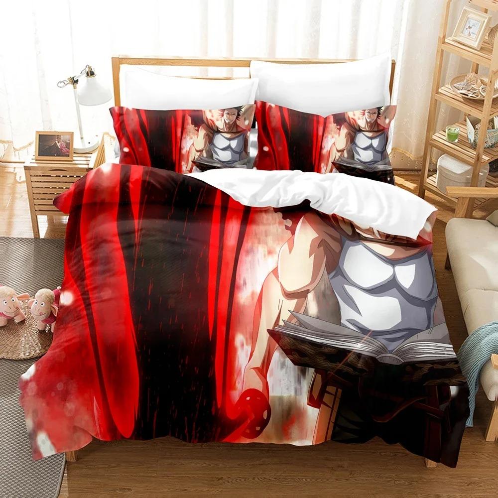 3D Schwarz fünf Blätter von Gras Bettwäsche-Sets Bettbezug-Set mit Kissenbezug Twin Full Queen King Bettwäsche Bettwäsche Heimtextilien