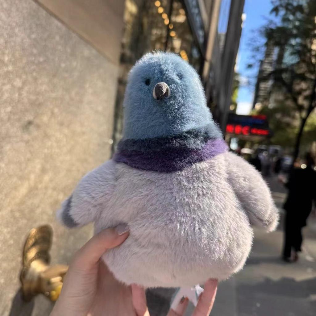 23cm Parrot Fat Pigeon Fat Robin Bird Plush Children Toy Fun Soothing Doll Pet Companion Birthday Gift Plush Toy