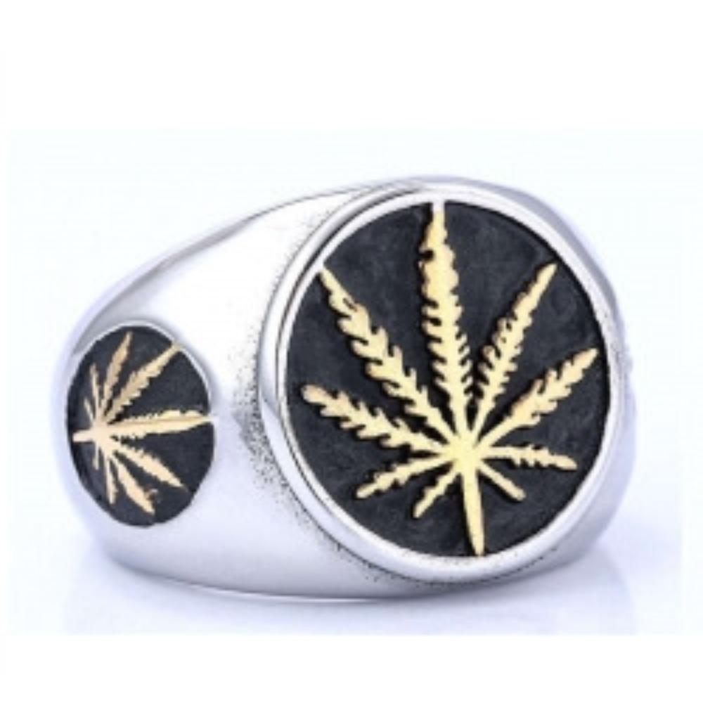 316 Titanium Steel Tree of Life Ring for Men Vintage Leaf Design Durable Titanium Band