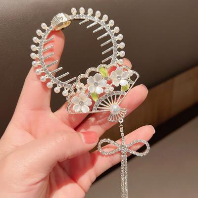 Elegante mughetto fiore perla nappa fermaglio coda di cavallo mollette per chignon forcine accessori per capelli donne ragazze