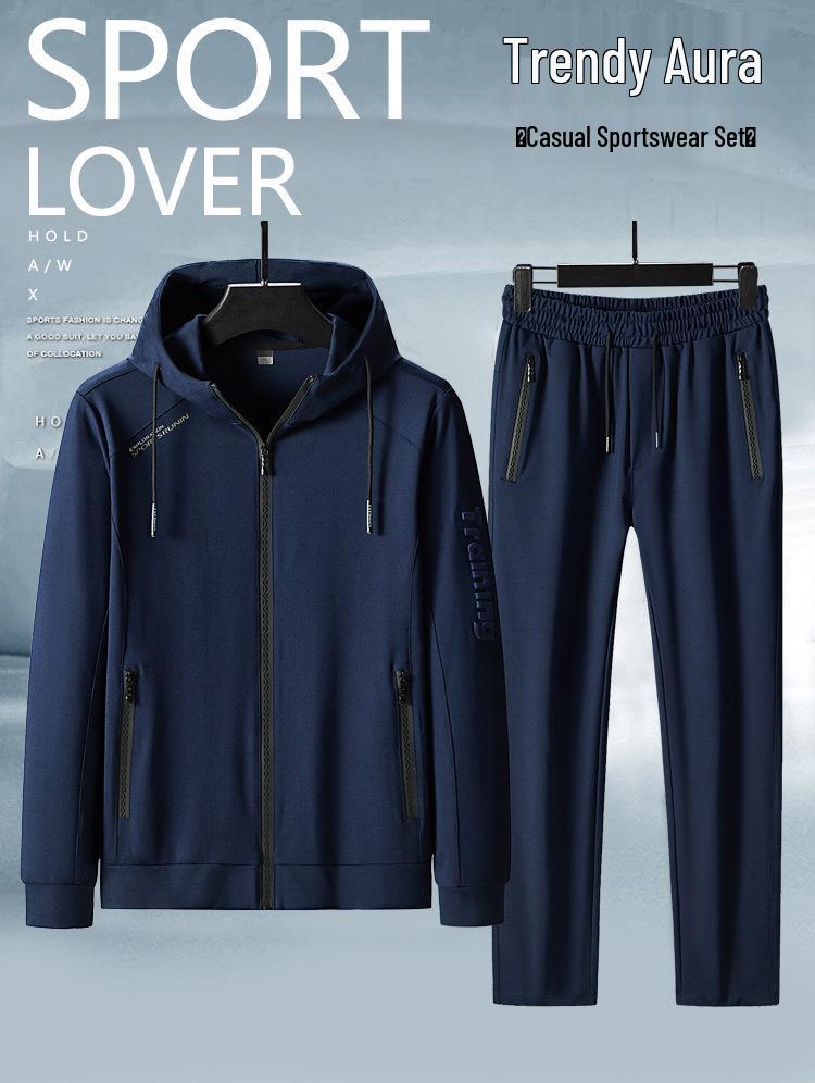 Hooded Cardigan Sports Set for Men - 2025 Spring/Autumn Fashion Trend