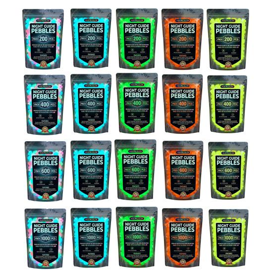 Resin Glow-in-the-Dark Pebbles, Night Guide Luminous Stones, Decorative Aquarium Fish Tank Rocks, Glow in The Dark Garden Stones, Glowing Stones for