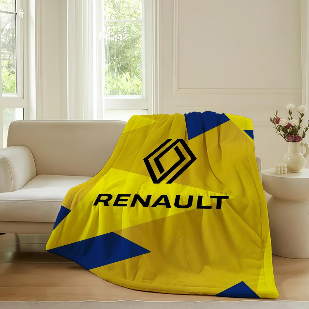 Modischer Druck R RenaultS Decke für Sofa Büro Bett Flugzeug Reisen Schlafen Lesen Entspannen Camping Weich und Warm