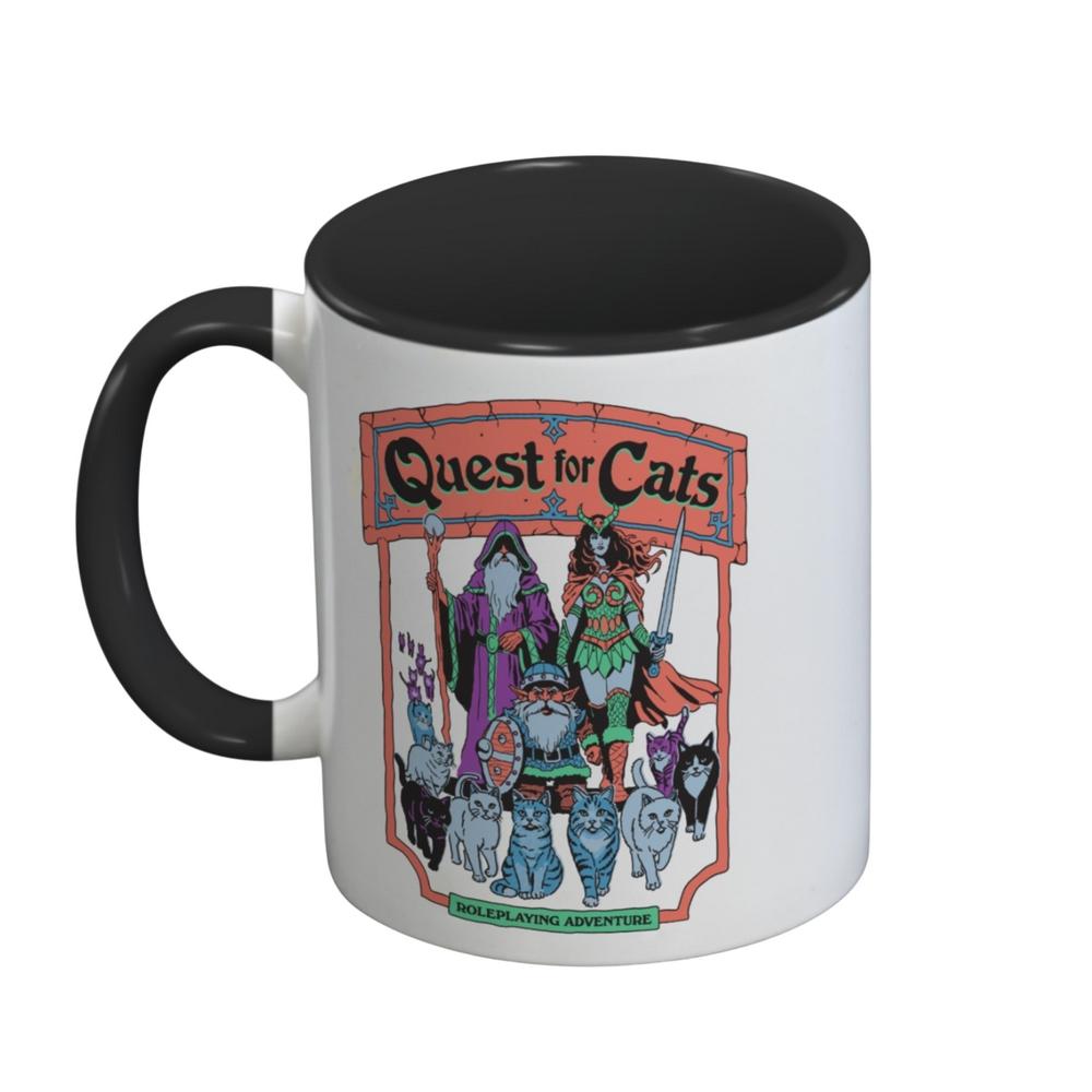 Steven Rhodes Quest For Cats Inner Two Tone Mug