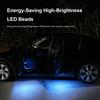 For Tesla Model Y Juniper 2025 Interior Footwell Lights Model 3 Highland Ultra-Bright Car LED Trunk Puddle Door Ambient Bulbs