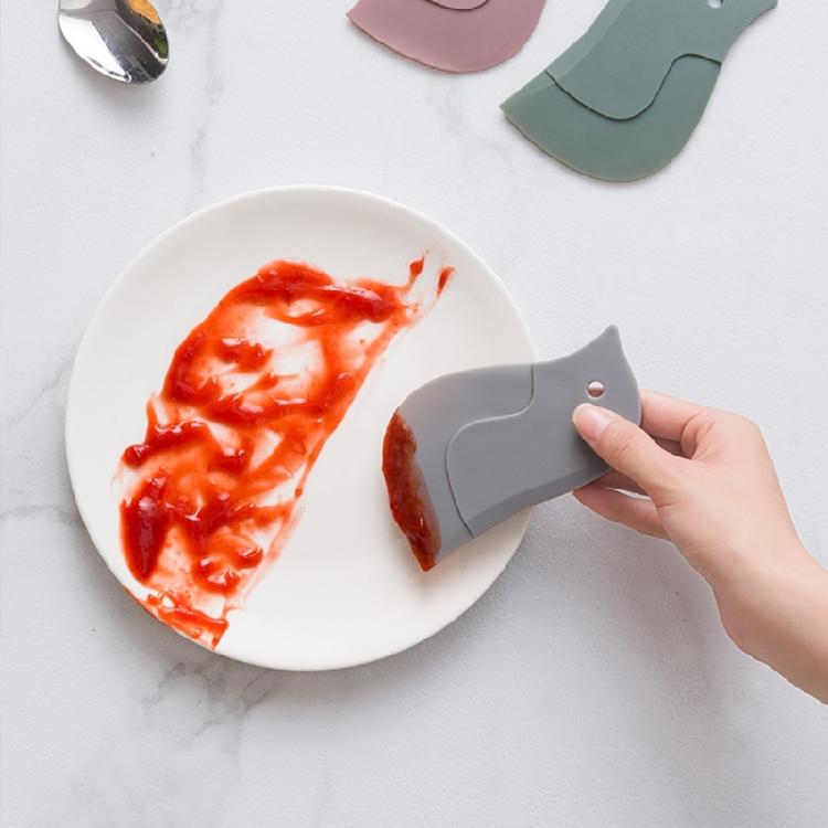 Flexible Silicone Scrapers With Penguins Designs Kitchen Baking Utensil Dishwasher Safe Dirt and Grease Cleaning Tool