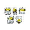 Creative Cartoon Bee Brooch – Cute Insect with English Quote, Heart Personality Badge, Accessory for Backpack Decoration