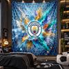 Arazzo da Appendere alla Parete Stampa Manchester City Tessuto per Soggiorno Camera da Letto Decorazione per la Casa