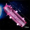 1Pc Reusable Crystal Delay Enlargement Condom Silicone Wave Point Penis Extension Sleeves For Man Adult Intimate Goods Cock Ring