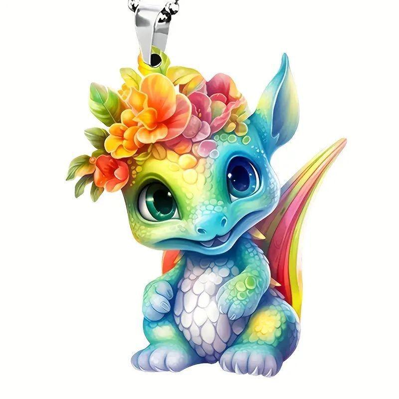 

Cartoon Acrylic Delightful Rearview Mirror Decoration Pendant For Trendy Car Interiors 1