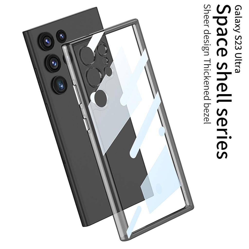 Samsung S23 Ultra Case: Four-Corner Anti-Fall, Transparent Creative PC, High-Definition Back Panel
