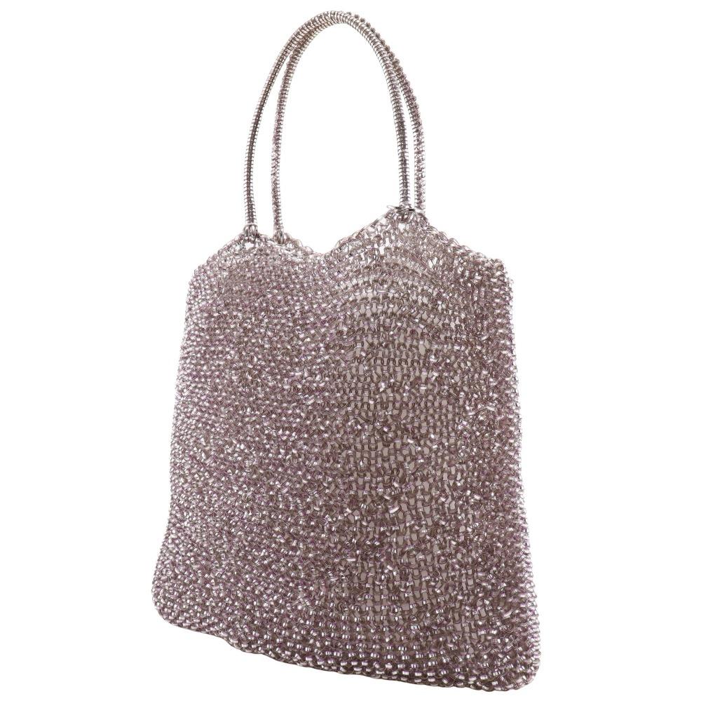 ANTEPRIMA Standard Handbag Square Silver Purple Wire Cord Women Used