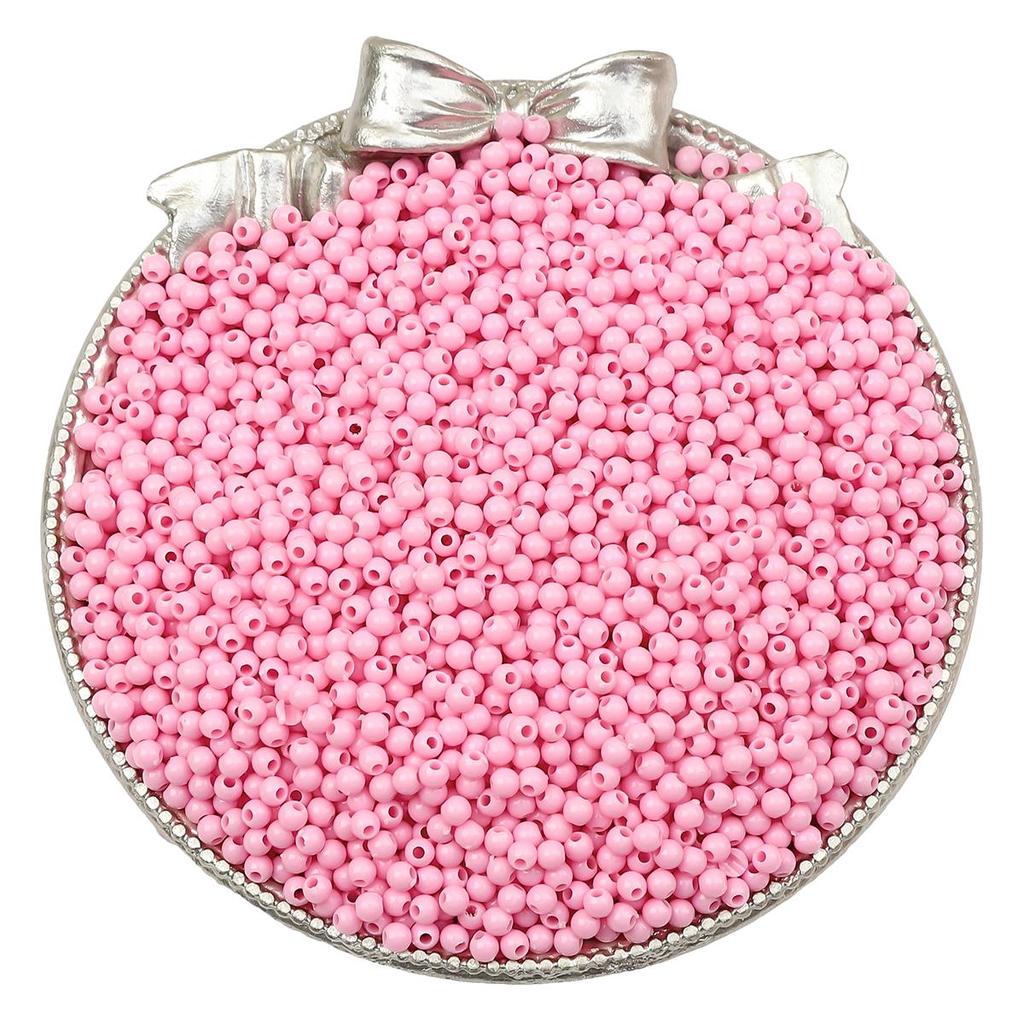 1800Pcs Acrylic Beads Solid Colored Round Loose Spacer Beads for Jewelry Making DIY Bracelets Necklace