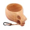 200ml Holzbecher Tragbarer Becher im nordischen Stil für Milchkaffee mit Aufhängeschlaufe für Zuhause Outdoor Typ 1