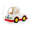 Compatible Large Particle Building Block Table with Cartoon Car, Bus, Airplane, and Sedan Accessories for Children