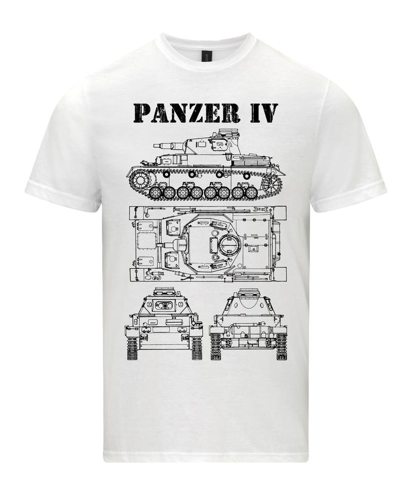 Panzer IV Tank TShirt Pz PzKpfw Ausf C 4 Technical Drawing WW2 Wehrmacht GerUnisex 2XL