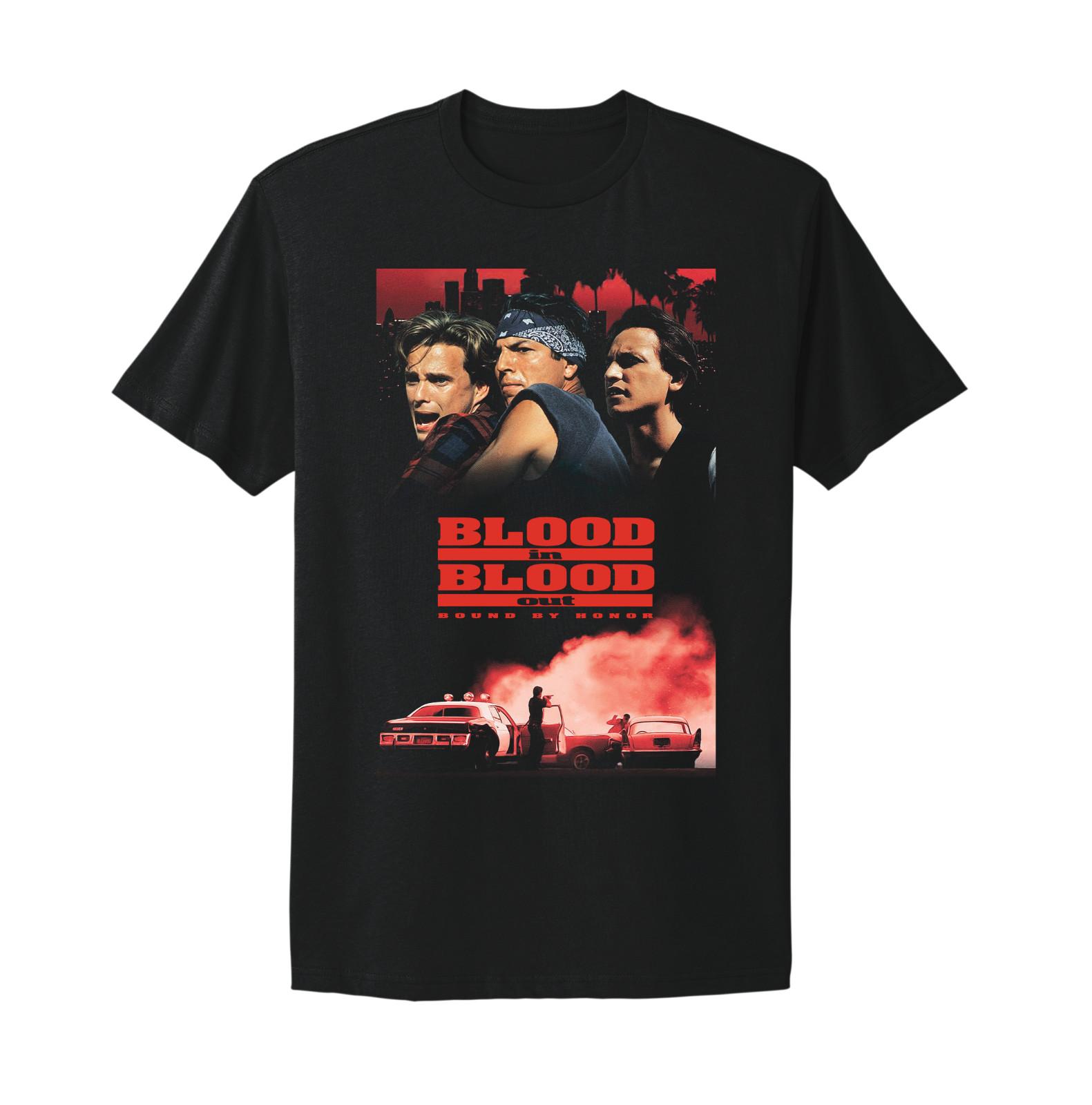 Blood In Blood Out Movie T-shirt Vatos Locos Forever Black T-shirt XL