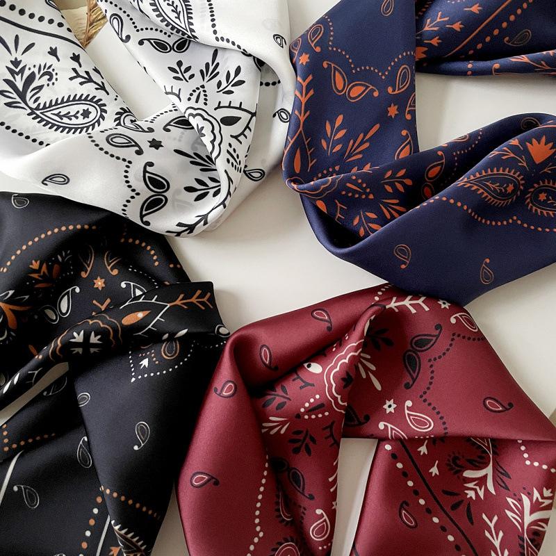 Hot Sale Cashew Nut Small Square Scarf Wind Headscarf Decorative Scarf 70 Silk Scarf Headscarf Scarf