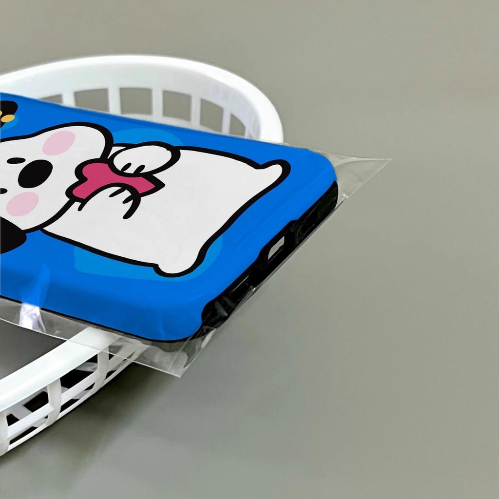 Cartoon fun puppy for Apple 16promax mobile phone case 15 spring and summer 14 film 13 two-in-one 11 anti-drop