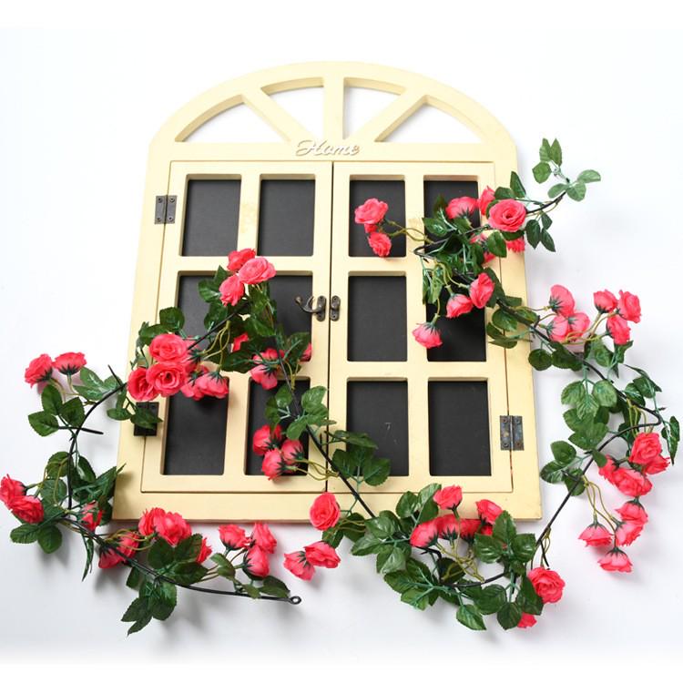 Artificial Silk Rose Vine for Ceiling or Pipe Decoration