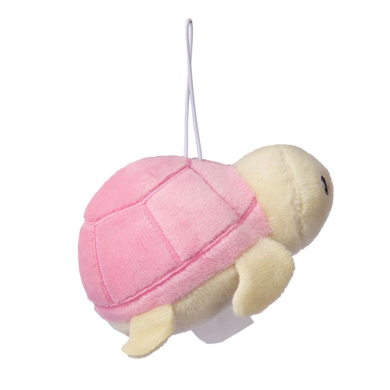 New Cartoon Cute Simulation Small Turtle Plush Doll Key Chain Pendant Creative Small Animal Plush Backpack Pendant Birthday Gift