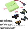 7.4V 1000mAh Akku mit SM-4P Stecker | Kompatibel mit RC DE36W DE65 | Lange Lebensdauer, Kompaktes Design, Grün