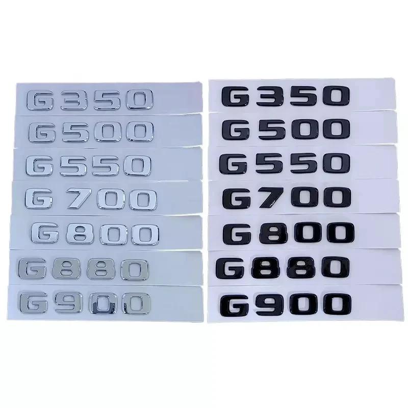 Emblema Distintivo Lettere 3D Cromo Nero per Bagagliaio Auto Per Mercedes-Benz G350 G500 G550 G700 G800 G880 G900 Accessori WX4