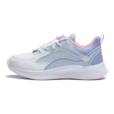Li Ning Kinder Synthetikleder Ling Yue 3.0 Mode Stoßdämpfung Rebound Atmungsaktive Freizeitschuhe Kinder Freizeitschuhe Weiß Blau YKCU240-2