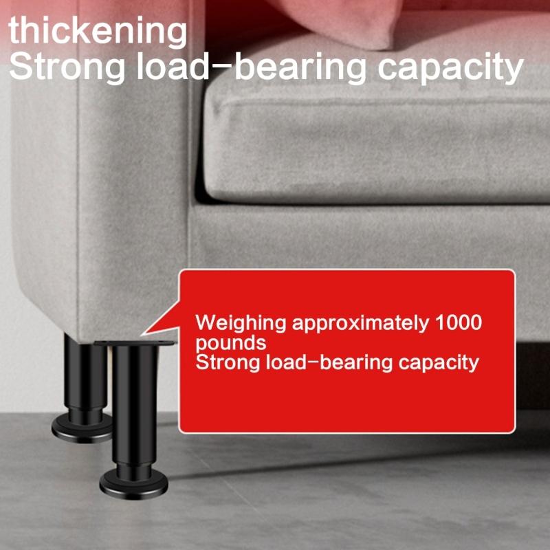 4Pcs Adjustable Height Table Legs Alloy Furniture Support Telescoping Furniture Leg For Bedside Sofa Table Cabinet