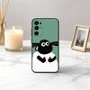 Clever das S-Schaf S-Shaun-SS Handyhülle Schwarzes Silikon Weich Für Samsung S25,S24,S21,S22,S23,S30,Ultra,S20,Plus,Fe,Lite
